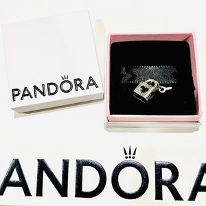 SOLD — 100% Authentic Pandora Open Heart Padlock Charm (NEW)